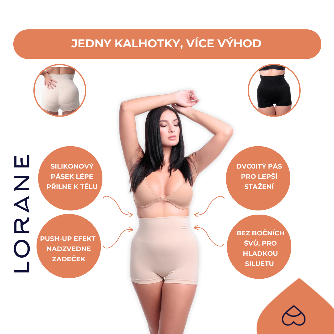 Stahovací kalhotky s nohavičkou detail